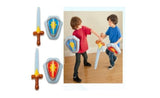 Dětský rytířský set - nafukovací meč a štít ve výběru barvy