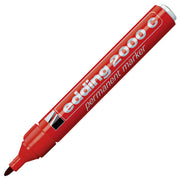 Permanentni marker 1,5-3mm okrogla konica edding 2000c rdeča