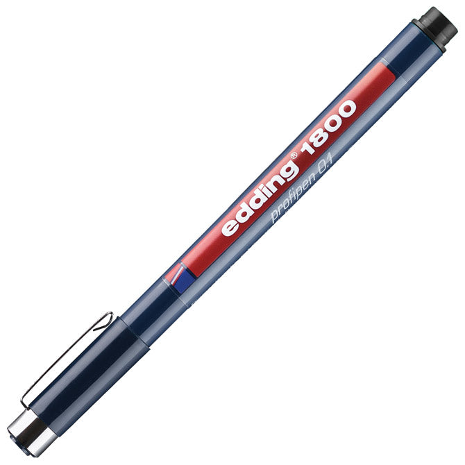 FLOMASTER ZA TEHNIČNO RISANJE PROFIPEN 0,1MM EDDING 1800 ČRNI