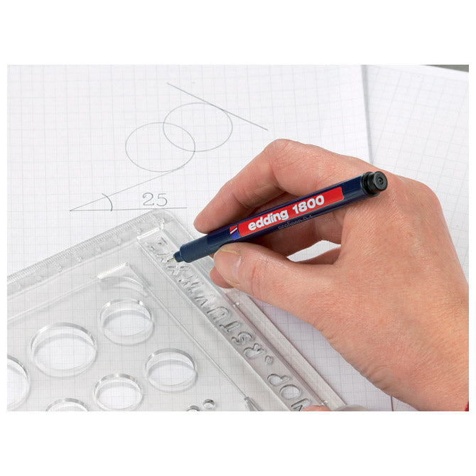 FLOMASTER ZA TEHNIČNO RISANJE PROFIPEN 0,1MM EDDING 1800 ČRNI