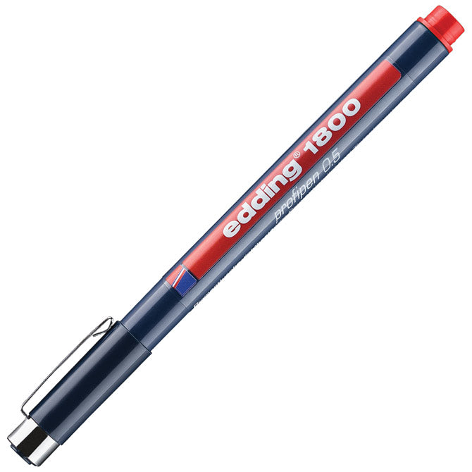 FLOMASTER ZA TEHNIČNO RISANJE PROFIPEN 0,5MM EDDING 1800 RDEČI