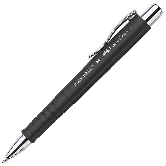 Olovka kemijska gumirana poly ball faber castell 241199 crna