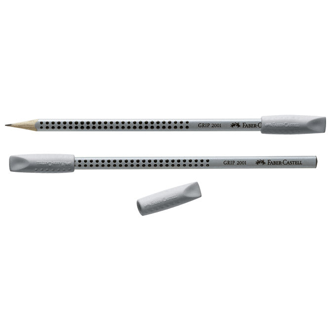 RADIRKA-ČEP GRIP 2001 PK2 FABER CASTELL 187000 SIVA