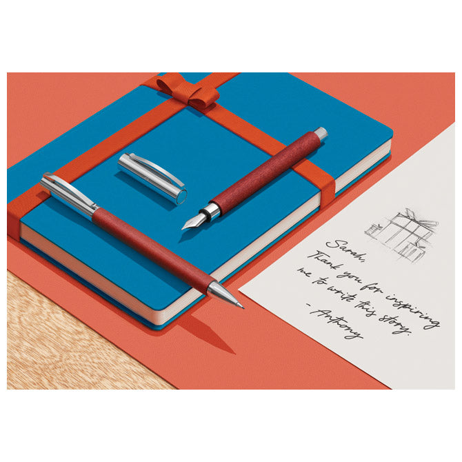 NALIVPERO DRVENO TIJELO (DRVO KRUŠKE) AMBITION (M) FABER CASTELL 148180-SELECTIVE SMEĐE
