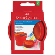 ČAŠA ZA TEMPERE CLIC&GO FABER-CASTELL 181517 CRVENA BLISTER