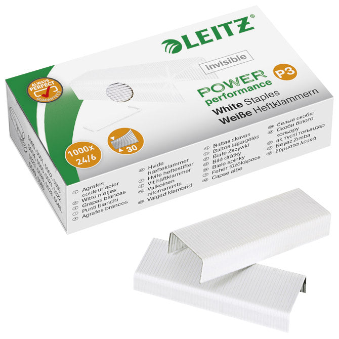 SPONKE STROJNE ŠT.24/6 PK1000 LEITZ 55540000 BELE