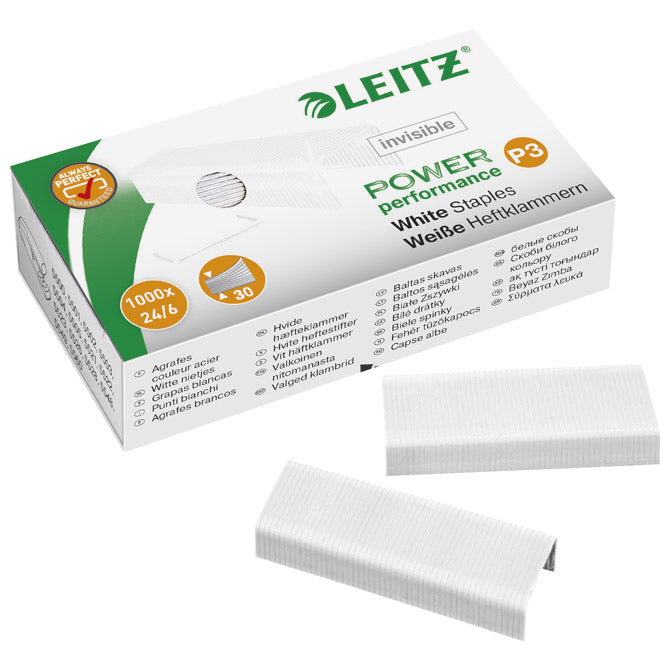 SPONKE STROJNE ŠT.24/6 PK1000 LEITZ 55540000 BELE