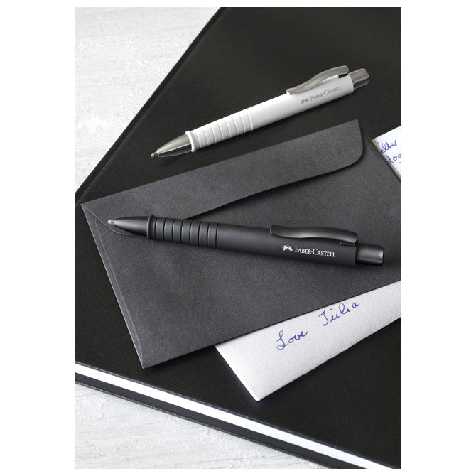 Kemični svinčnik gumiran poly ball urban xb faber castell 241190 črna