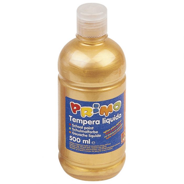 BOJA TEMPERA  0,5 LITRE PRIMO 201TL500920 ZLATNA
