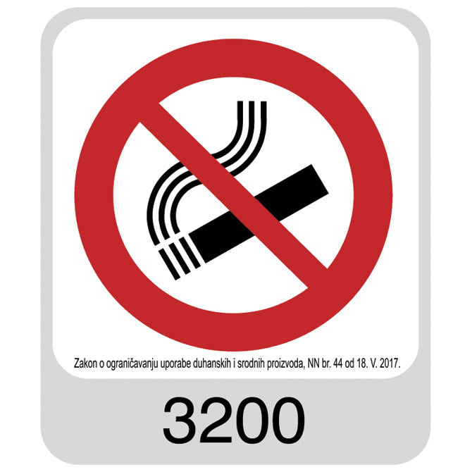 NALJEPNICE "PREPOVEDANO KAJENJE" SIMBOL 3200