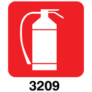 NALEPKE "GASILNI APARAT" SIMBOL 3209