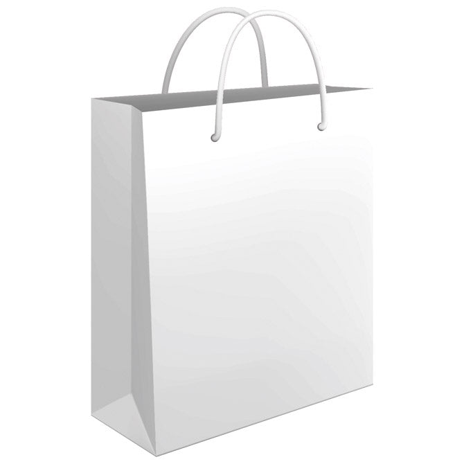 VREĆICE UKRASNE 34X39X10CM SJAJNA PLASTIFIKACIJA FORNAX BIJELE