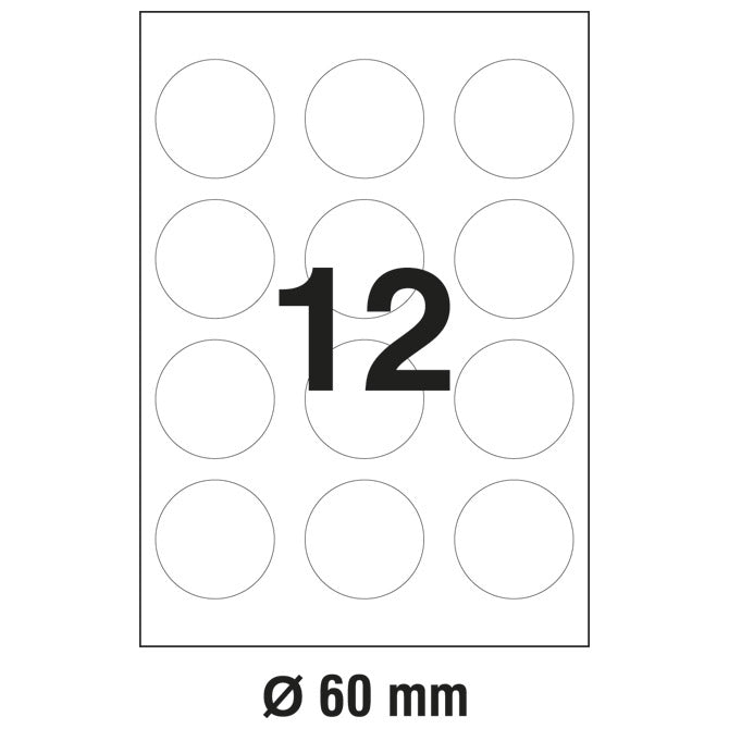 ETIKETE ILK FI-60MM PK100L MARKIN 210R310