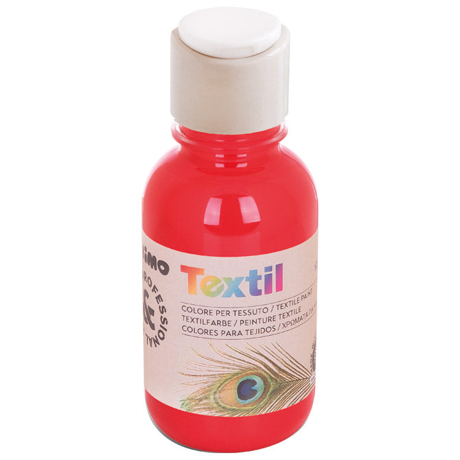Barva tempera za tekstil 125ml cmp.410tx125300 rdeča