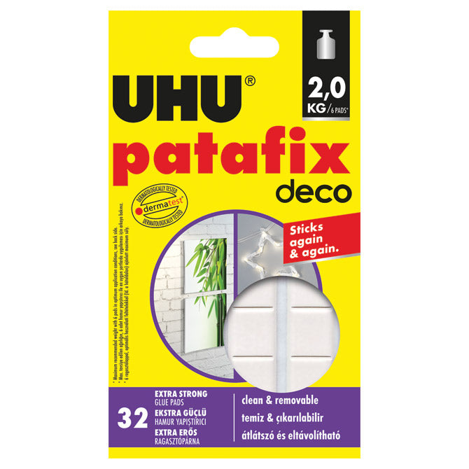 Lepilni blazinice 32x Patafix deco UHU 40660 belo blister