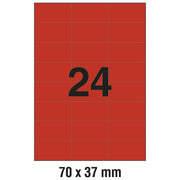 ETIKETE ILK 70X37MM PK100L ZWECKFORM 3448 RDEČE