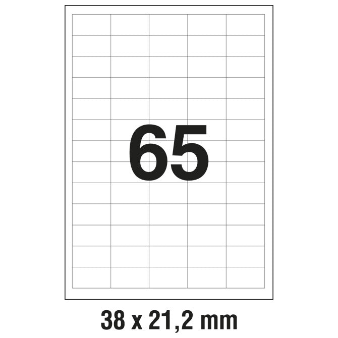 NALEPKE ILK 38X21,2MM PK100L ZWECKFORM 3666