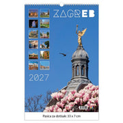 KALENDAR "ZAGREB 2027", 13 LISTOVA SPIRALA JP.
