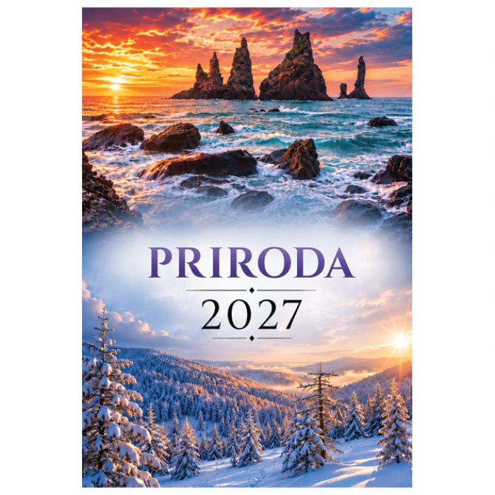 KALENDAR "PRIRODA 2027" 13 LISTOVA, SPIRALA