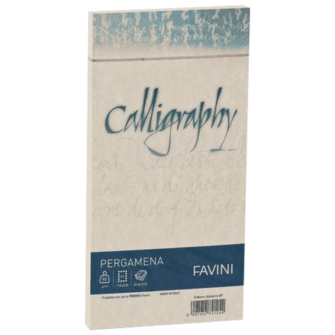 Kuverte 11x22 kaligrafija 90g pk25 favini natur