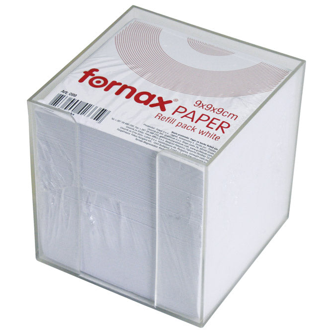 Blok kocka pvc 9,2x9,2cm s papirom bijelim