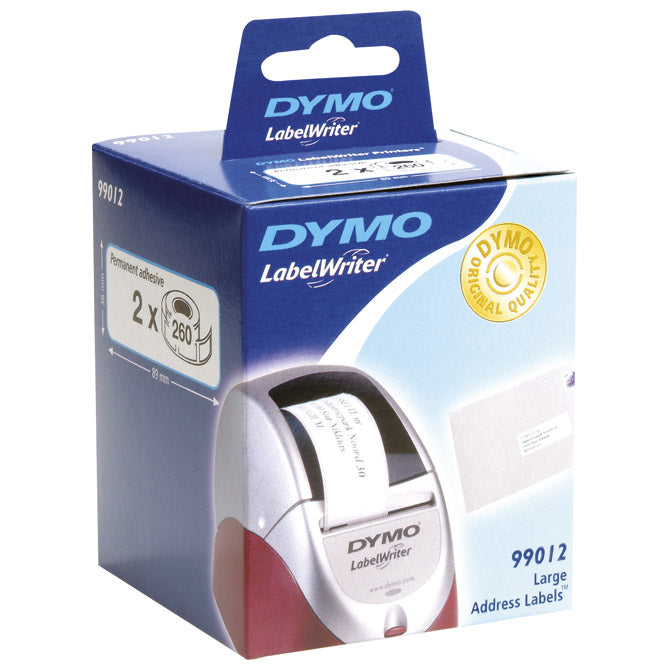 NALEPKE V ROLE- 89X36MM PK2 DYMO 99012 BELE BLISTER
