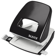 BUŠAČ 2 RUPE DO  30 LISTOVA LEITZ 50080095 CRNI