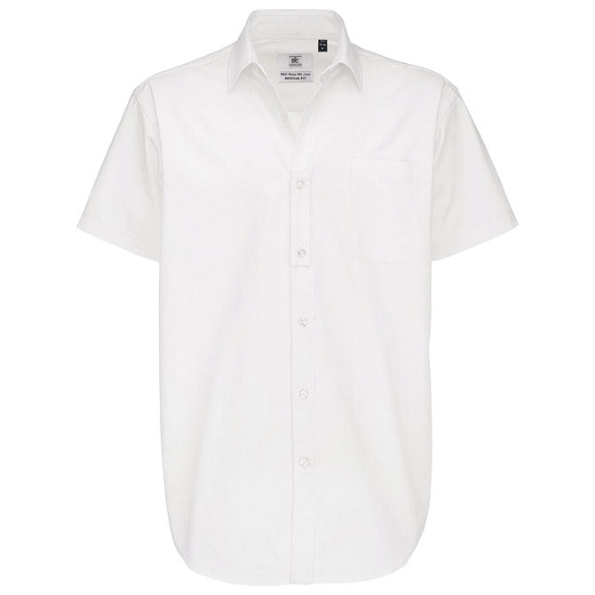 MOŠKA SRAJCA KRATKI ROKAVI B&C SHARP 130G BELA 2XL!!