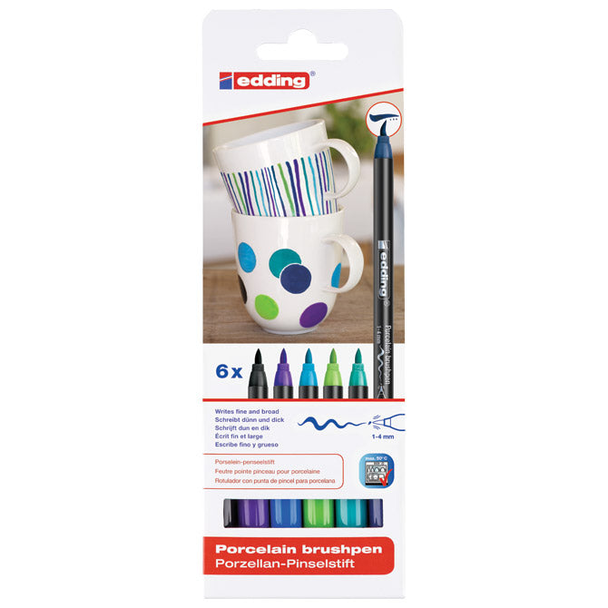 Marker brushpen za porculan-keramiku 4200/6 edding cool blister