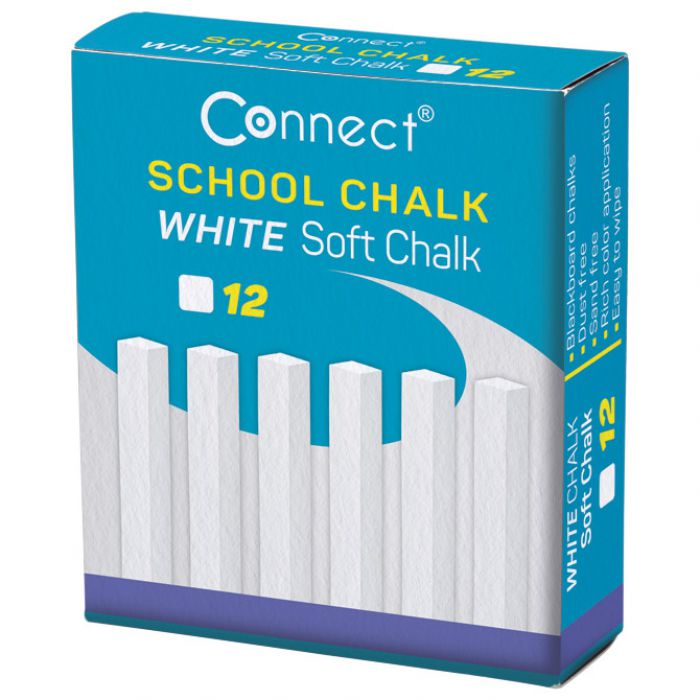 KREDA ŠKOLSKA ČETVRTASTA SOFT PK12 CONNECT BIJELA