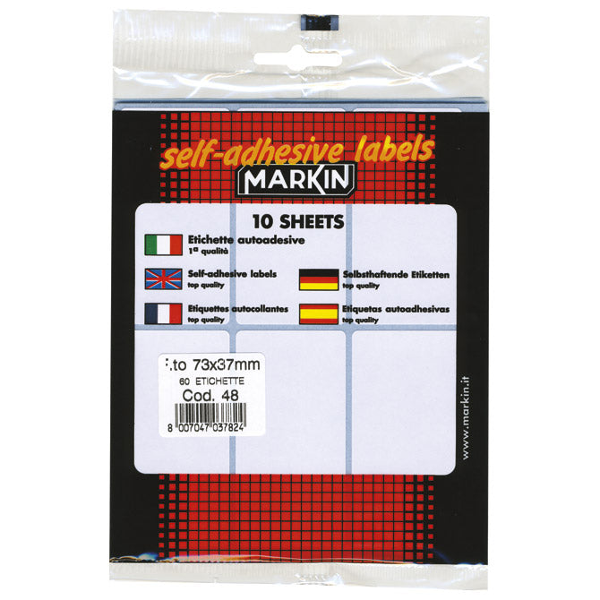NALEPKE SLEP 73X37MM PK10L MARKIN 10048 BLISTER