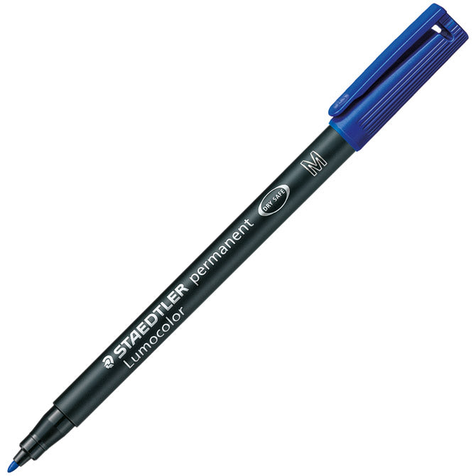 Marker permanentni 1mm lumocolor staedtler 317-3 modri