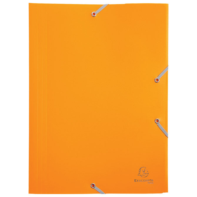 MAPA S KLASJEM Z ELASTIKO PP A4 EXACOMPTA 55909E ORANŽNO-RUMENA