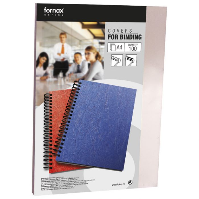 Korice za spiralni uvez 180my pvc a3 pk100 fornax prozirne