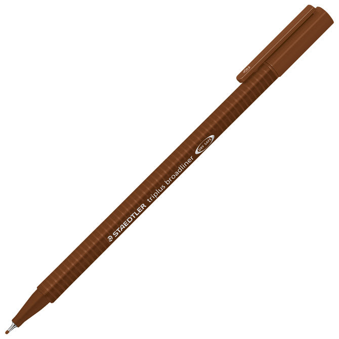 Flomaster broadliner 0,8 mm triplus staedtler 338-76 rjav!!