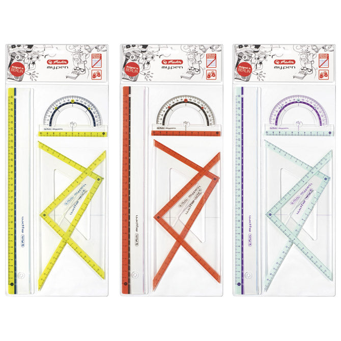 GEOMETRIJSKI SET 1/4 MY.PEN HERLITZ 11368222 BLISTER
