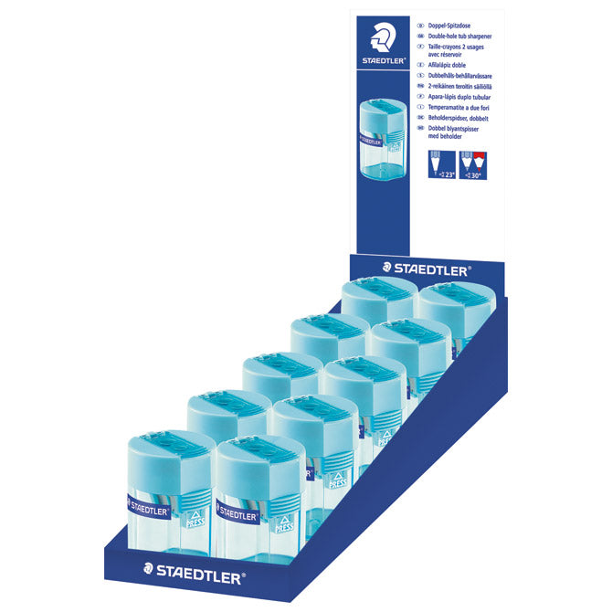 ŠILJILO METALNO S PVC KUTIJOM 2RUPE STAEDTLER 512 006-37 TIRKIZ