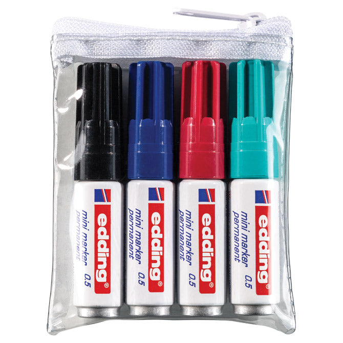 Marker trajni mini 0,5 pk4 edding sortirano