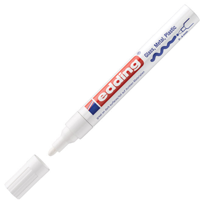 PERMANENTNI OZNAČEVALEC SIJAJNI LAKIRNI 2-4MM EDDING 750 BELI