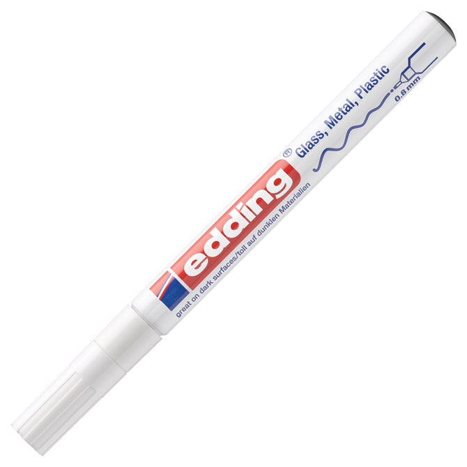 Permanentni sijajni laki marker 0,8mm edding 780 beli