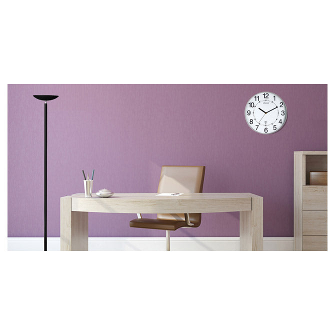 STENSKA URA FI-30,5CM WAVE UNILUX 400094562 SREBRNA