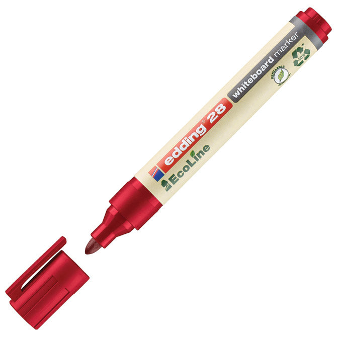 Marker za belo tablo 1,5–3mm ecoline edding 28 rdeč
