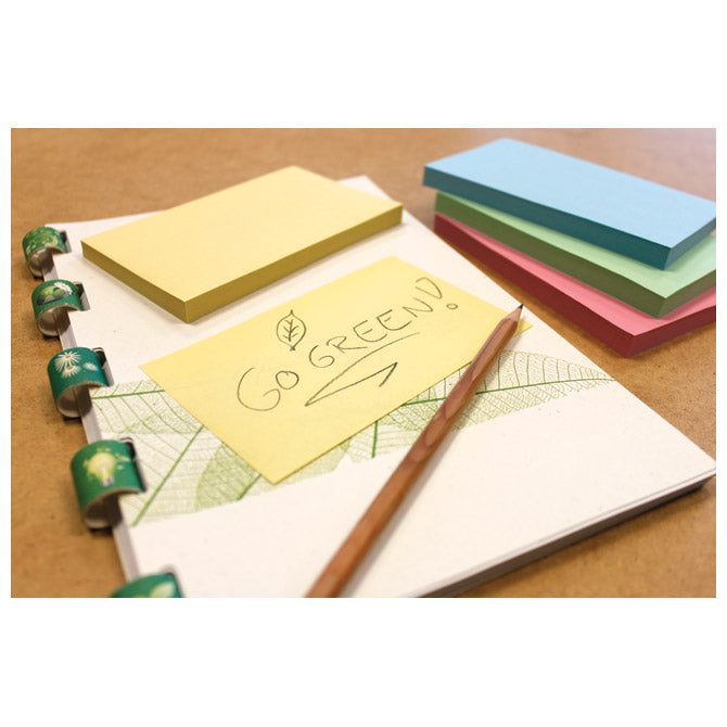 Samolepilni blok 125x75mm 12x100l nature global notes 5655-88box sortirano