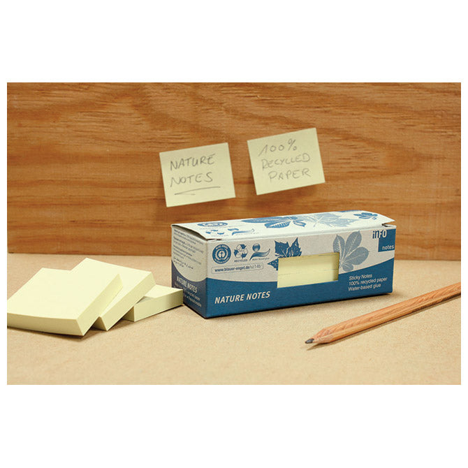 Blok samoljepljiv 40x50mm 12x100L Nature Global Notes 5653-11box žuti