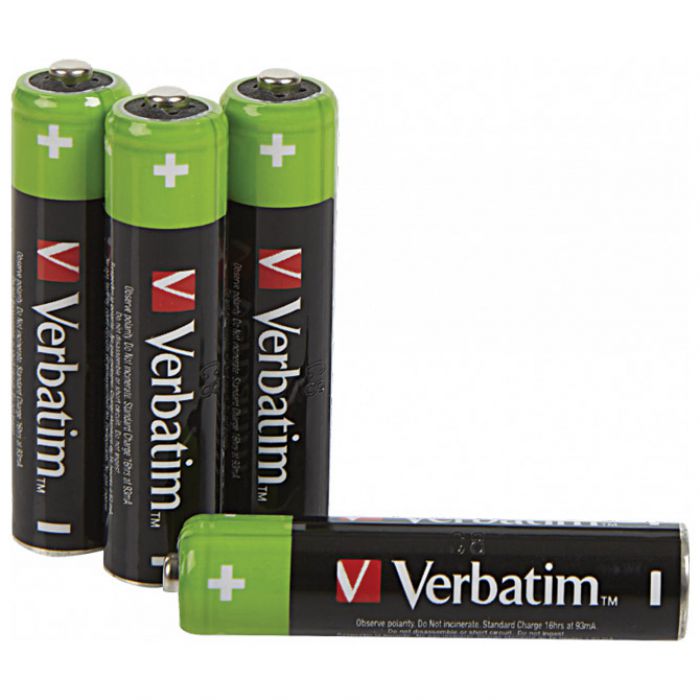 BATERIJA ZA PUNJENJE 1,2V AAA PK4 VERBATIM 49514 LR03 BLISTER