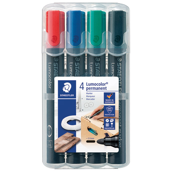 PERMANENTNI OZNAKOVALEC 2MM PK4 LUMOCOLOR STAEDTLER 352 WP4