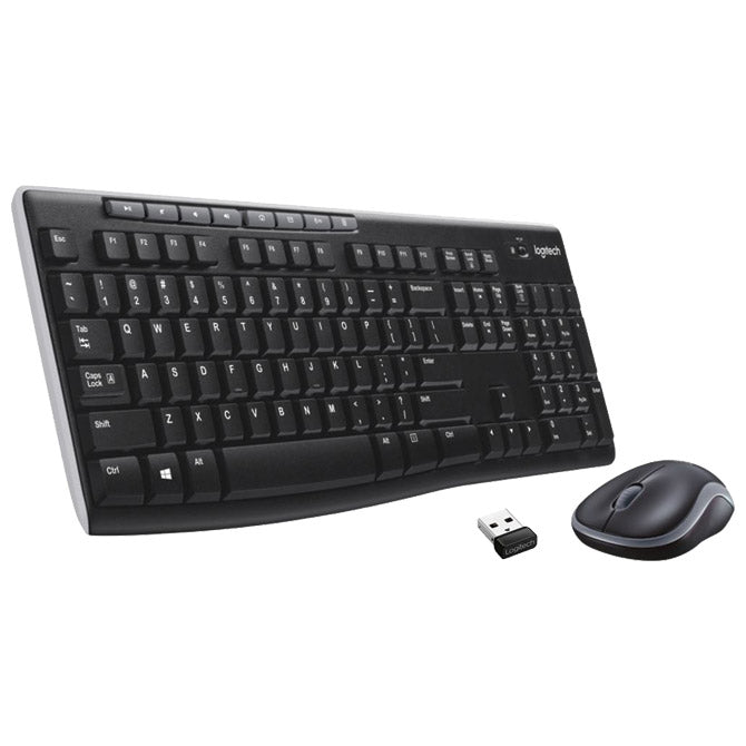 TIPKOVNICA PLUS MIŠ BREZŽIČNA MK270 LOGITECH ČRNA