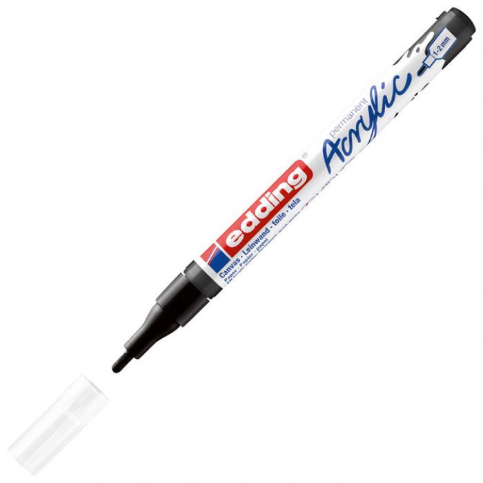 MARKER AKRILNI 1-2 MM EDDING 5300901 CRNI