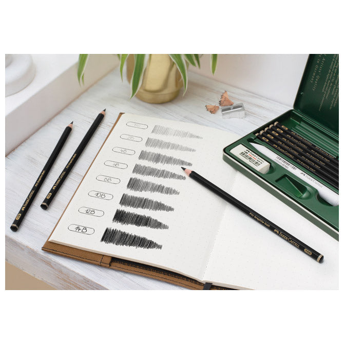 OLOVKA GRAFITNA PK6 U METALNOJ KUTIJI PITT GRAPHITE MATT FABER CASTELL 115207