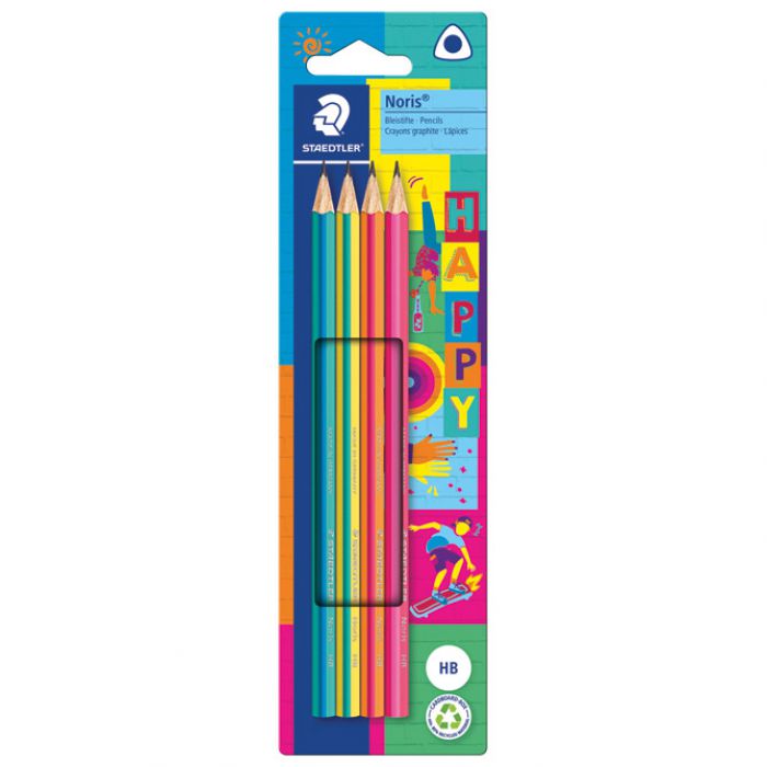 OLOVKA GRAFITNA HB NORIS HAPPY TROKUTASTA PK4 STAEDTLER 118 BK4 HA BLISTER * DO ISTEKA ZALIHA